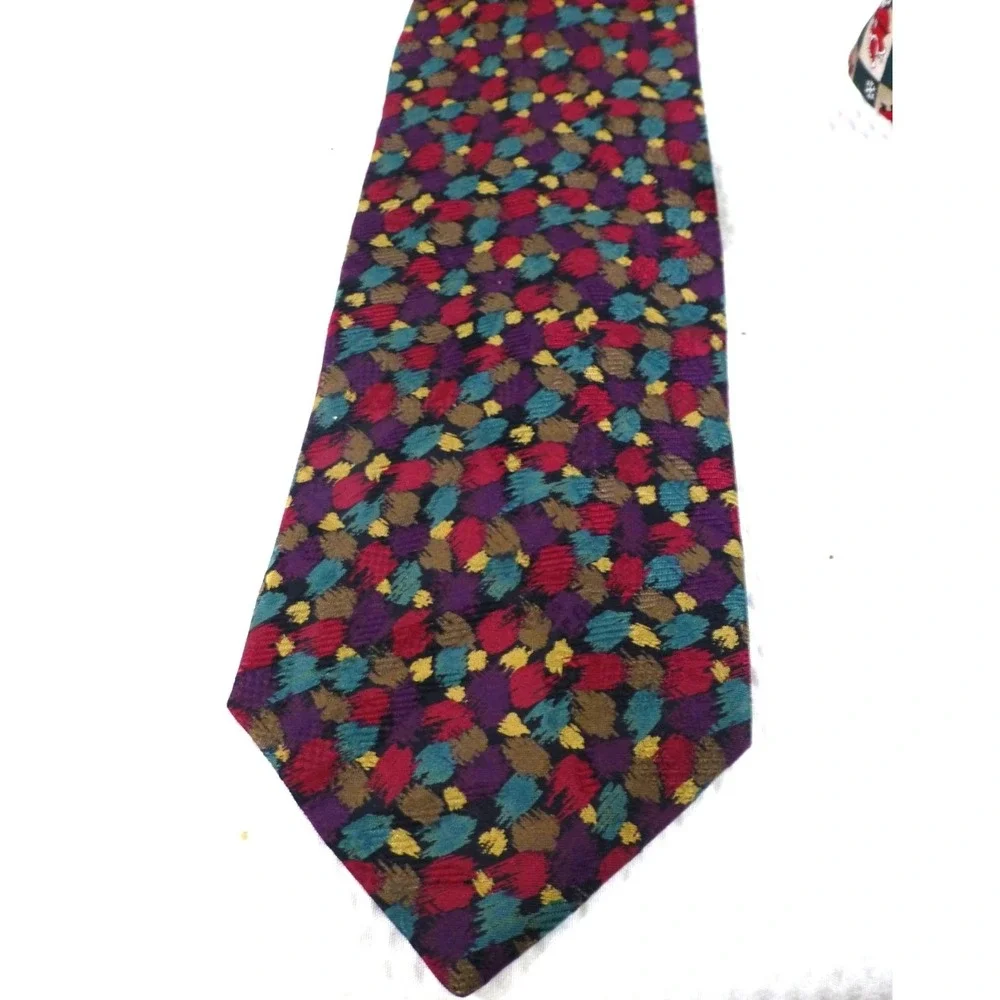 Michael Jacobs For Nordstrom Multicolored Hand Sewn Silk Tie